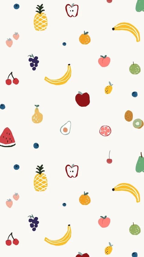 Iphone Background Cute, Cute Iphone Wallpaper, Fruit Doodle, Mobile Wallpaper Iphone, Iphone Wallpaper Cute, Mobile Background, Cute Backgrounds For Iphone, Background Cute, Cute Vector