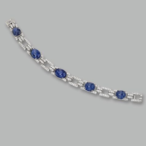 Sapphire Brilliant Cut Diamond Bracelet, Chaumet Bracelet, Luxury Sapphire And Diamond Bracelet, Luxury Sapphire Diamond Bracelet With Accents, Luxury Silver Sapphire Bracelet, Luxury Sapphire Diamond Bracelet, Brilliant Cut, Oval Bracelet, Ladies Bangles, Diamond Chandelier Earrings