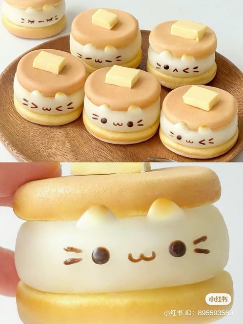 Cute Desert Ideas, Cute Baked Goods, Cute Meals, Bento Lunchbox, Kawaii Dessert, Foodie Art, Kawaii Cooking, Cute Baking, Clay Diy Projects