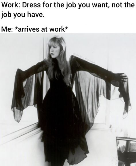 Goth Memes, Stevie Nicks Fleetwood Mac, Goth Aesthetic, Witchy Woman, Fleetwood Mac, Stevie Nicks, Bones Funny, Just For Fun, Make Me Smile