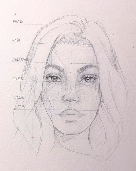 Sharing Inspiration Worldwide. on Instagram: “How to draw portraits using the loomis method❤️🙏🏼 💶 DM for low promo prices 💶  DM for credit/removal. Dont report❗️ Credit @cluengoart _…” Portrait Drawing Tutorial, Watercolor Blog, Drawing Tutorial Face, Watercolor Artists, Sketch Inspiration, Portrait Sketches, Art Drawings Sketches Creative, Book Art Drawings, A Drawing