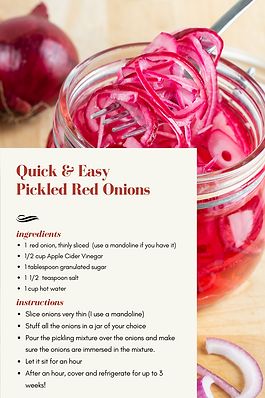 Joululahjat Diy, Easy Pickling Recipes, Pickled Vegetables Recipe, Pickled Veggies, Pickled Vegetables, Pickled Red Onions, Onion Recipes, Pickled Onions, Red Onions