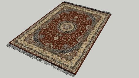 Genuine Iranian Carpet 3 - 3D Warehouse Arab Luxury, Warehouse Interior, Turkish Restaurant, Iranian Carpet, Sketchup Models, Bakery Kitchen, Interior Design Sketch, Sketchup Model, Stair Steps