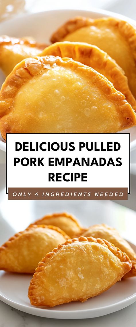 Image for Delicious Pulled Pork Empanadas Recipe Pulled Pork Pastry Puffs, Pulled Pork Tamale Pie, Pulled Pork Empanadas Recipe, Pulled Pork Recipes Leftover, Pork Empanadas Recipe, Pulled Pork Empanadas, Pork Appetizers, Pork Dinner Ideas, Pork Empanadas