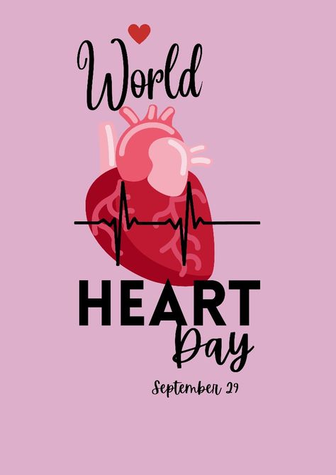 World Heart Day Poster Design, World Heart Day Creatives, World Heart Day Creative Ads, World Heart Day Quotes, World Heart Day Poster, Heart Day Poster, Hearts Day Quotes, Flag Pic, Indian Flag Pic