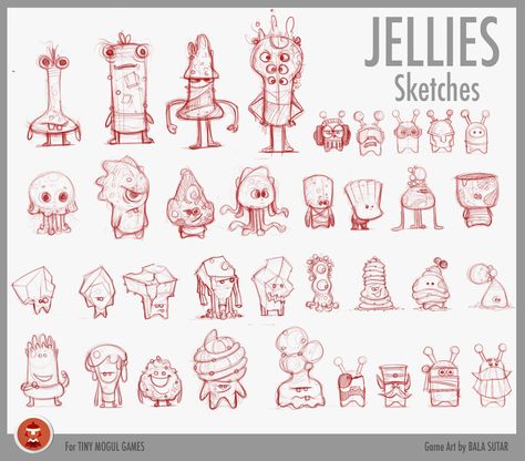 Jelly Character Design, Jelly Character, Jelly Cartoon, Character Design Tips, Illustration Reference, Character Game, 2d Game Art, Art Kawaii, Love Monster