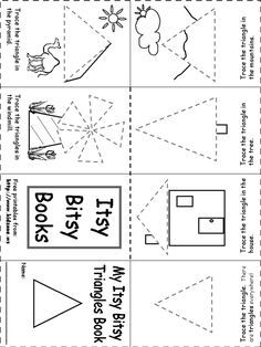 Learning Pictures, Triangles Activities, Preschool Shapes, Preschool Room, Triangle Worksheet, Teaching Shapes, Printable Shapes, Preschool Tracing, Preschool Centers