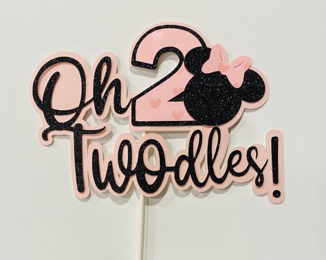 Minnie Mouse Twodles Birthday Decorations, Oh Twodles Cake Topper, Oh Twodles Backdrop, Oh Twodles Minnie Mouse Birthday, Oh Twodles Birthday Cake, Oh Twodles Cake, Twodles Cake, Oh Twodles Birthday Girl, Minnie Mouse Second Birthday