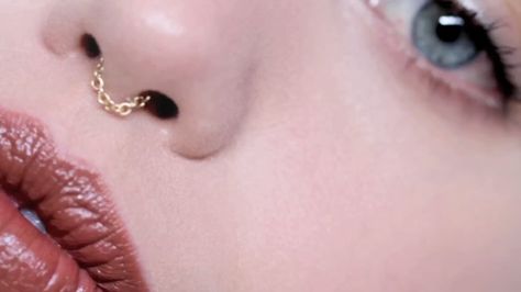 NARS Satin Lip Pencils + rad ass septum. Color: Het loo (probably my favorite) Septum Chain, Chain Septum, Nars Lip, Septum Piercing Jewelry, Tiny Jewelry, Dermal Piercing, Septum Jewelry, Lip Piercing, Septum Piercing