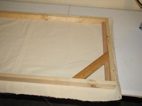 How to make your own canvas Stretch Canvas Diy, Diy Canvas Frame, Pictures Frames, Oil Painting Supplies, Let's Make Art, Plain Canvas, Decorating Diy, Art Supply Stores, Handmade Projects