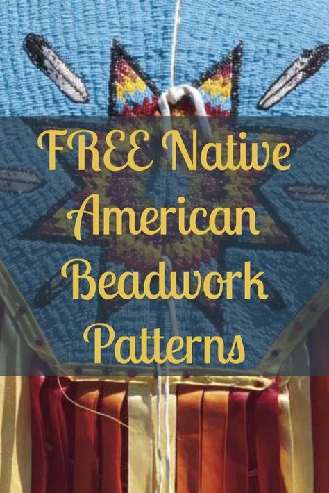 Free Printable Native American Beading Patterns - Free Printable #BeadingPatterns #BeadPattern #BeadPatternsFree #BeadPatternIdeas Bead Looming, Indian Beadwork, Native American Beadwork Patterns, Native Beading Patterns, Native Beading, Beadwork Tutorial, Glamorous Jewelry, Beading Loom, Native Crafts