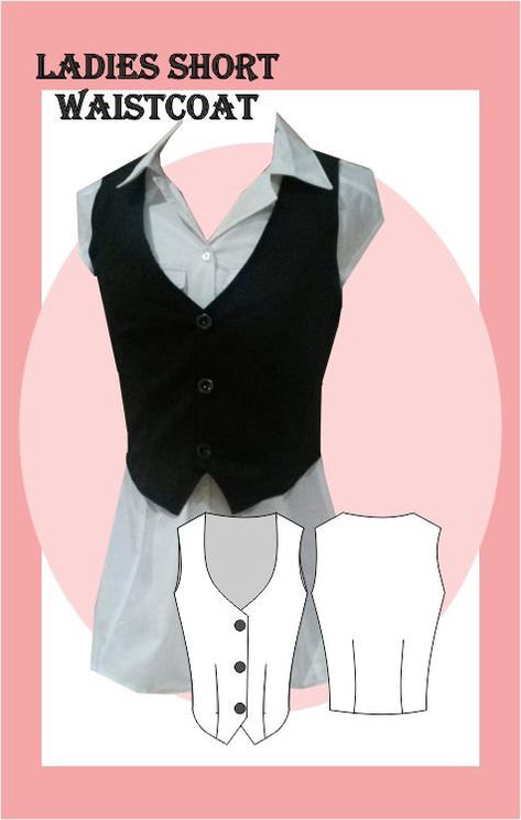 Funky Waistcoat, Waistcoat Pattern, Vest Sewing Pattern, Metric Measurements, Diy Clothes Design, Plain Paper, Professional Wardrobe, Sewing Design, Vest Pattern