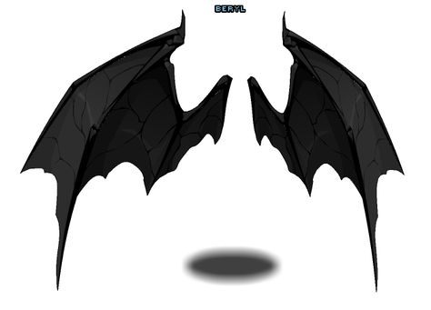 Bat Wings Character, Vampire Wings Drawing, Bat Wing Reference, Bat Wings Reference, Devil Wings Drawing, Demon Tail Designs, Demon Wings Drawing, Bat Wings Drawing, Top Deku