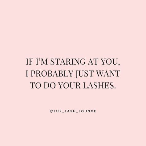 When someone’s eyes are looking a little bare😂👀 Life of a lash tech😅 @lux_lash_lounge - - #lashextensions #eyelashextensions #lashtips #lashtech #lashmaster #lashretention #lashretentiontips #lashinspo #lashboss #lashposts #nyclashextensions #brooklynlashextensions #longislandlashextensions Classic Lash Extensions Quotes, Lash Tech Tweets, Lash Lift Captions Instagram, Christmas Lashes Quotes, Lash Lift Quotes Beauty, Lash Tech Post Ideas, Lash Extensions Captions Instagram, Lash Tech Posts, Lashes Content