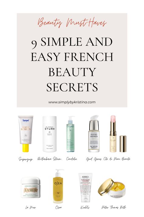 The most effective French Beauty Products that are simple, affordable and easy all secrets revealed in this post. French beauty, vogue beauty, beauty hacks, Parisian lady, Parisian Beauty, Parisian beauty tips, French beauty tips, French beauty secrets, French beauty products, French beauty aesthetic, French beauty routine, skincare products, skincare routine, French beauty standards, French skincare, French skincare products, French skincare aesthetic La Mer Skincare Routine, French Beauty Tips, Best French Beauty Products, French Makeup Routine, French Skin Care Routine, Best French Skincare Products, French Beauty Aesthetic, Natural Lip Gloss Color, French Skincare Routine