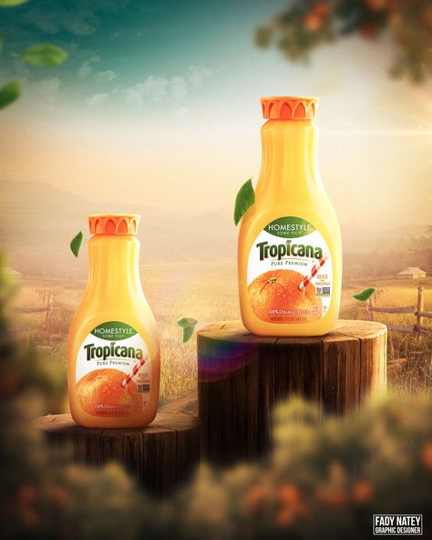 This is a personal project for Tropicana | Orange juice ❤️ Tropicana Juice, Orange Juice Graphic Design, Juice Advertising, Simply Orange Juice, Juice Ad, Simply Orange, Ad Creative, Juice Packaging, Graphic Design Advertising