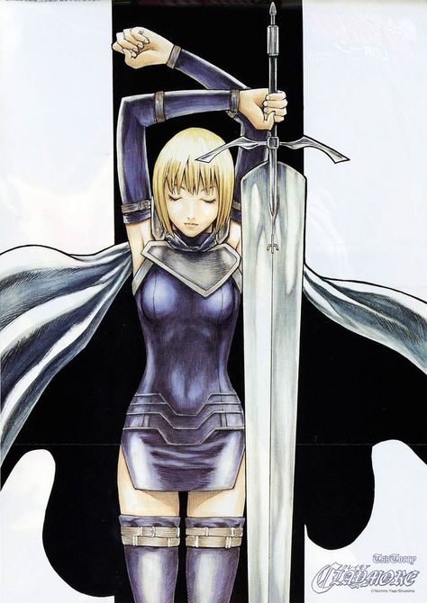 Clare from Claymore Claymore Clare, Clare Claymore, Claymore Anime, Dragon Ball Z Shirt, Anime Comics, Dark Fantasy, Cosplay Anime, Anime Images, Anime Character