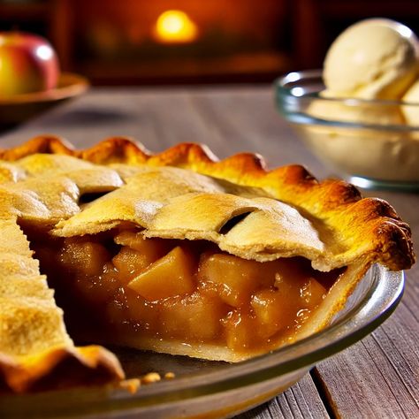 Classic American Apple Pie: A Timeless Dessert 🍏🥧 Apple Pie is often considered the quintessential American dessert, embodying the warmth and comfort of home-baked goodness. With a history dating back to the early settlers who brought apple seeds from Europe, this pie has become a symbol of American tradition and hospitality. The combination of a flaky, buttery crust with a sweet and spiced apple filling makes it a favorite at family gatherings and holiday celebrations. Whether enjoyed warm ... American Dessert, American Apple Pie, Dessert Apple, American Desserts, Early Settler, At Family, Apple Filling, Apple Seeds, Classic American