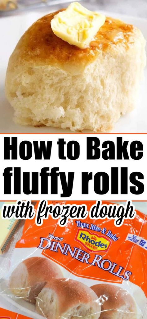 Frozen Rolls Recipes, Bun Dough Recipe, Frozen Dough Recipes, Frozen Bread Dough Recipes, Rhodes Rolls Recipes, Rhodes Bread Dough, Brownie Bread, Rhodes Dinner Rolls, Bake Dinner