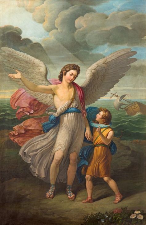 All Archangels, Archangels Names, St Raphael Archangel, Angel Protector, Lode A Dio, Walk In The Spirit, St Raphael, Archangel Raphael, Angel Painting