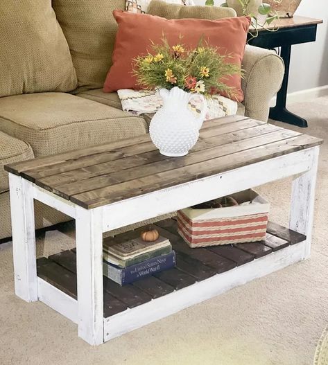 Farmhouse Wood Coffee Table, Small Farmhouse Coffee Table, Shiplap Coffee Table, 2x4 Coffee Table Diy, Diy Coastal Coffee Table, Diy Coffee And End Tables, Small Coffee Table Diy, 2x4 Coffee Table, Wooden Coffee Table Diy