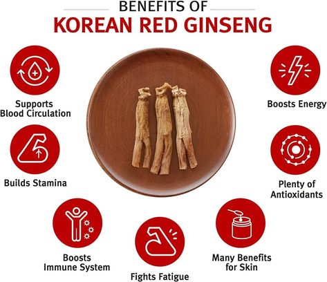 Dive into the world of red Korean ginseng and unearth its remarkable benefits. Boost energy, enhance focus, and improve overall well-being! - #advantagesofKoreanredginseng #advantagesofPanaxginseng #advantagesofredkoreanginseng #benefitsofKoreanredginseng #gainsfromKoreanredginseng #gainsfromPanaxginseng #gainsfromredkoreanginseng #healthbenefitsofredkoreanginseng... Red Ginseng Benefits, Ginseng Benefits, Korean Red Ginseng Extract, Red Korean, Korean Red Ginseng, Korean Ginseng, Ginseng Extract, Red Ginseng, Natural Energy