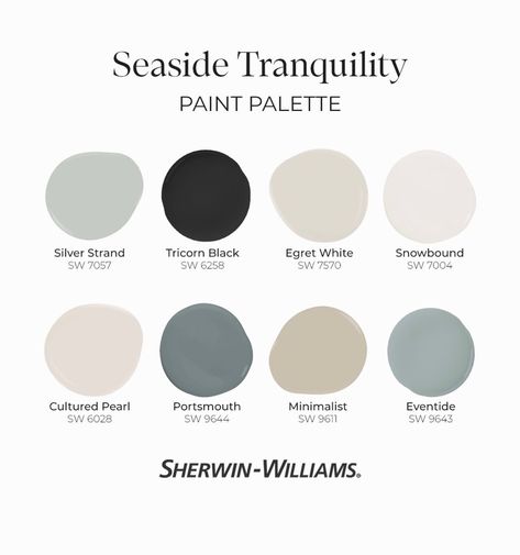 We couldn’t agree more with Sherwin Williams choice of their color of the month, Silver Strand. This color is bright yet tranquil & goes with everything which is why we actually chose it for our interior color in our Columbia store 7 years ago when we opened! If you are looking to create your at-home oasis, consider these beautiful options by @sherwinwilliams #sherwinwilliams #colorofthemonth #paint #interiordesign #bellepatri Sw Silver Strand Coordinating Colors, Silver Strand Sherwin Williams, Meditation Room Colors, Sherwin Williams Silvermist, Manor Bedroom, Sherwin Williams Silver Strand, Silver Strand, Oyster Bay, Bathroom Paint Colors