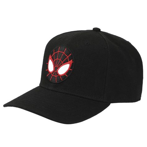 PRICES MAY VARY. 100% Polyester Snap closure Hand Wash Only CUSTOM DESIGN - The Marvel comic book Spiderman fan merchandise features an embroidered Miles Morales Spiderman mask logo on the front of the cap and a bold underbill graphic print. ONE-SIZE - The Marvel comic book Spiderman Miles Morales black hat can fit most sizes easily with an adjustable snapback band. OFFICIALLY LICENSED - The Marvel comic book Spiderman Miles Morales mask logo black snapback hat is officially licensed and 100% au Miles Morales Mask, Comic Book Spiderman, Mask Logo, Spiderman Miles Morales, Spiderman Mask, Spiderman Miles, Spiderman Gifts, Miles Morales Spiderman, Mask Black