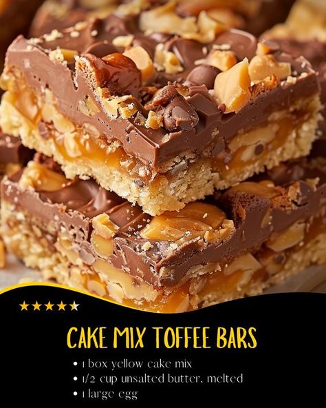 Kookie Cookies, Easy Bars, Caramel Cheesecake Bars, Health Dessert Recipes, Toffee Dessert, Chewy Toffee, Baking Chart, Bar Desserts, Brownies Recipe Homemade