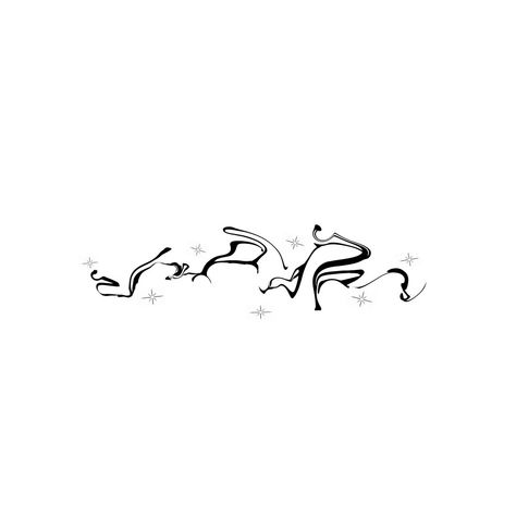 Aespa Core Tattoo, Skz Tattoo Ideas, Horizontal Tattoo, Delicate Tatoos, Linework Tattoo Design, Abstract Tattoo Ideas, Abstract Tattoos, Aquarius Art, Abstract Tattoo Designs