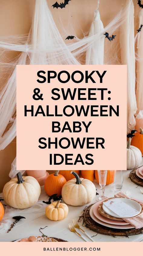 Discover charming and spooky themes for your Halloween baby shower. From pumpkin centerpieces to haunted house backdrops, find everything you need to host a memorable event! Ghost Baby Shower Ideas, Halloween Baby Shower Games, Spooky Baby Shower Ideas, Halloween Apps, Baby Shower Snacks, Halloween Baby Shower Theme, Goth Baby, Baby Shower Prizes, Shower Desserts