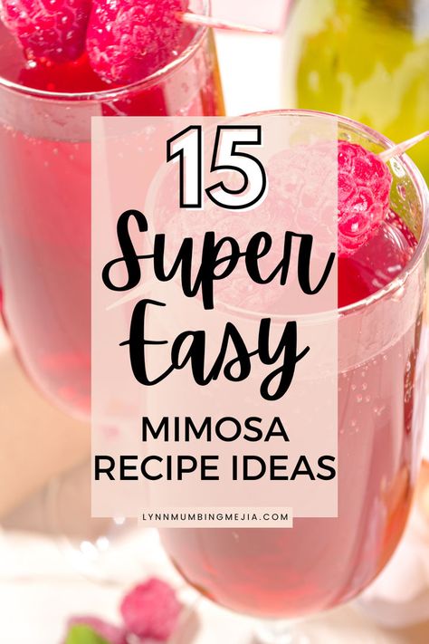 15 Super Easy Mimosa Recipe Ideas | Lynn Mumbing Mejia Mimosas Ideas, Mimosa Brunch Ideas, Easy Mimosa Bar, Easy Mimosa Recipe, Mimosa Recipe Champagne, Mimosa Bar Recipe, Mimosa Recipe Easy, Mimosas Bar, Easy Mimosa