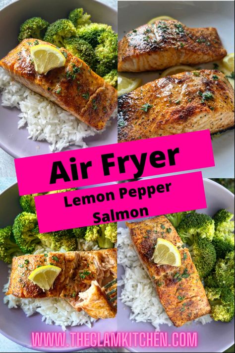 Salmon Air Fryer, Salmon In Air Fryer, Lemon Pepper Salmon, Salmon Filets, Lemon Juice Benefits, Frozen Salmon, Lemon Salmon, Lemon Pepper Seasoning, Salmon Seasoning