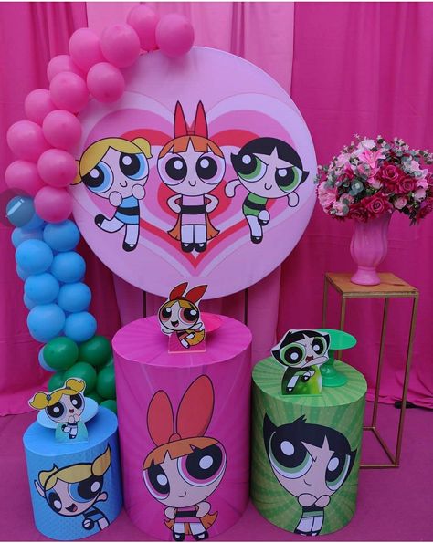 Power Puff Birthday Party Ideas, Power Puff Girls Birthday Party Ideas, Powerpuff Girls Birthday Party Ideas, Power Puff Girls Party, Powerpuff Birthday, Powerpuff Girls Decorations, Powerpuff Party, Powerpuff Girls Party, Powerpuff Girls Birthday