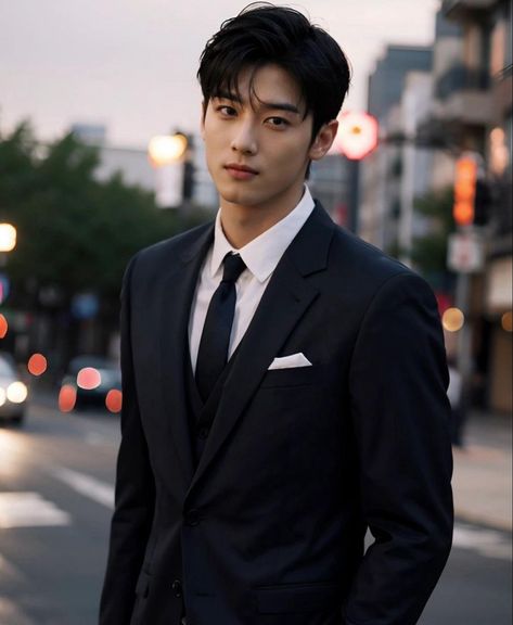 Guys In A Suit, Korean Man Aesthetic, Asian Man In Suit, Handsome Man Aesthetic, Handsome Korean Men, Korean Boy Aesthetic, Korean Men Suit, Asian Suit, 90s Hairstyles Men