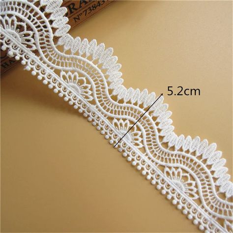 Easy Crochet Border, Wedding Applique, White Lace Fabric, Ribbon Wedding, Crochet Lace Edging, Crochet Lace Trim, Wedding Ribbon, Handmade Lace, Diy Ribbon