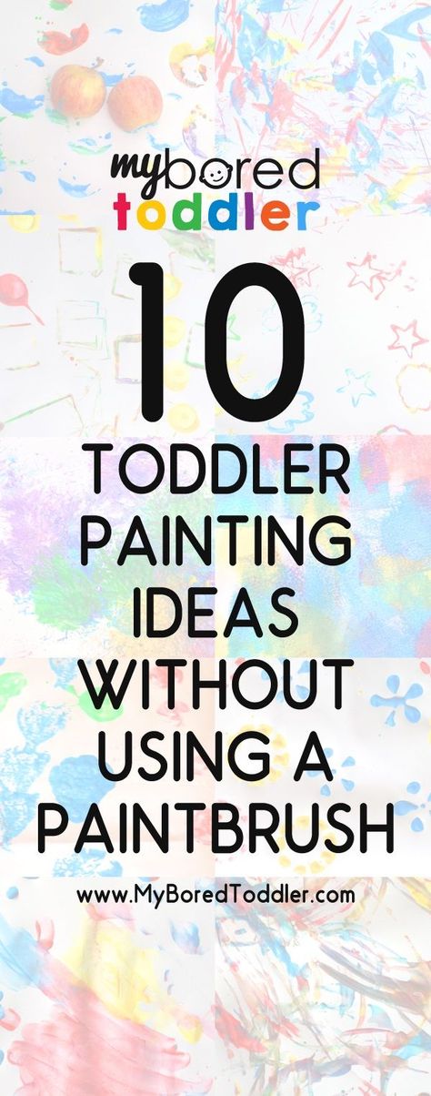 10 Toddler Painting Ideas WITHOUT using a paint brush Toddler Painting Ideas, Toddler Painting Activities, Toddler Painting, Kids Painting, Painting Activities, Toddler Snacks, Toddler Play, Toddler Art, Toddler Fun