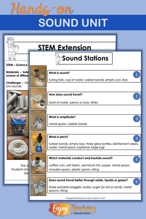 Teaching Sound, Sound Science, Science Stations, Light Science, Sound Energy, 7th Grade Science, Pastor Appreciation, Music Curriculum, 4th Grade Science