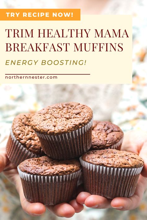 These trim healthy mama breakfast muffins are full of energizing carbs and nutrients, making them perfect for the busy morning rush! #THMmuffins #THMrecipes #trimhealthymama Thm Diet, Trim Healthy Mama Breakfast, Trim Healthy Mama Diet, Breads Recipes, Thm Breakfast, Trim Healthy Recipes, Trim Healthy Mama Plan, Healthy Cupcakes, Chocolate Quotes