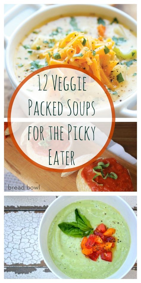 12 Veggie Packed Soups for the Picky Eater | Healthy Ideas for Kids Healthy Veggie Recipes, Picky Eaters Dinner, Recipes For Picky Eaters, Toddler Picky Eater, Soups For Kids, Healthy Veggie, Fussy Eaters, Easy Soup, Oreo Dessert