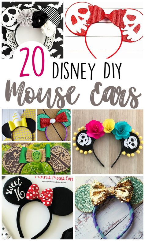 Disney Ear Template, Diy Minnie Mouse Ears No Sew, Cricut Mickey Ears, Disney Mouse Ears Diy, How To Make Mickey Mouse Ears, Disney Diy Ears, Homemade Disney Ears, Diy Disney Ears Tutorials, Diy Disney Ears Headband