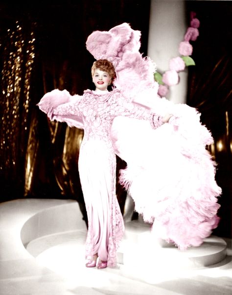 Lucille Ball - ZIEGFELD FOLLIES (Color by BrendaJM ©2020bjm) Ziegfeld Follies, Lucille Ball, Harajuku, Color