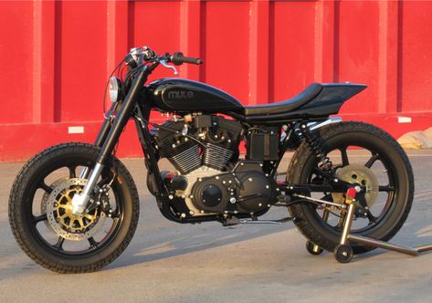 Stealth :: Mule Motorcycles I Heard A Rumor, Street Tracker Motorcycle, Women Motorcycle Quotes, Flat Track Racing, Hd Sportster, Cafe Racer Helmet, Flat Track Motorcycle, Track Motorcycle, Tracker Motorcycle