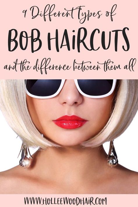 Bob haircuts are kinda amazing..but do you know the difference between a graduated bob, a-line haircut, and the other types of bob haircuts? #HairTips #Hairstyles #HairHacks #HairKnowledge Back Of Bob Haircut Layered, One Layer Bob Haircut, Short Bob Angled, Different Types Of Bobs Haircuts, Layered Hair Bob Short, Different Types Of Bob Haircut, Slightly Stacked Bob, Graduated Bob Medium, Bob Cut Hairstyles Short