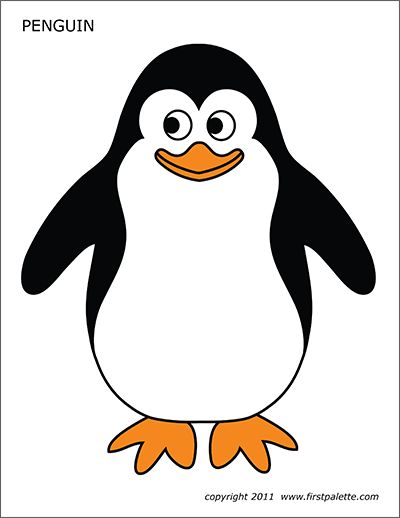 Penguin | Free Printable Templates & Coloring Pages | FirstPalette.com Penguin Free Printable, Animal Learning Activities, Penguin Template, Penguin Printable, Preschoolers Activities, Tacky The Penguin, January Preschool, Infant Daycare, Penguin Parade