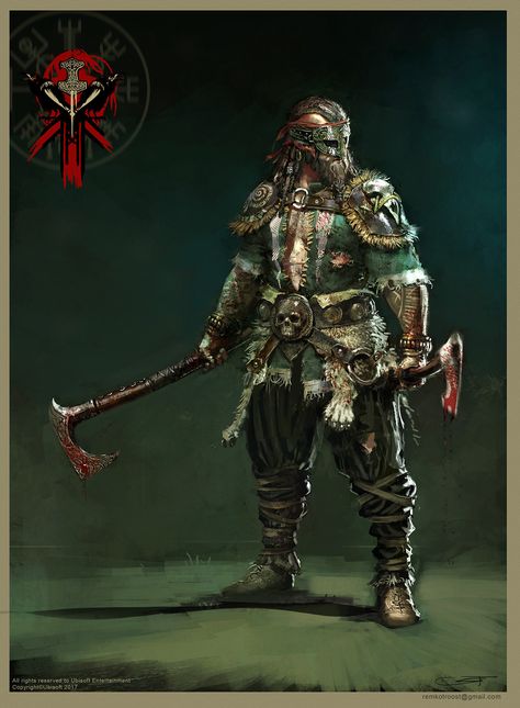 For Honor Concept Art by Remko Troost | Concept Art World For Honor Viking, Arte Viking, Viking Character, Concept Art World, Viking Art, For Honor, Viking Warrior, Fantasy Armor, High Fantasy