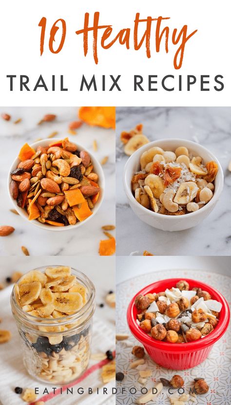 Snack happy with these flavorful 10 healthy trail mix recipes! They’re easy to whip up and perfect for on-the-go snacking. #trailmix #healthysnack Homemade Trail Mix Recipes, Healthy Trail Mix Recipes, Healthy Trail Mix, Trail Mix Recipes, Homemade Trail Mix, Eating Bird Food, Snack Mixes, Snack Mix Recipes, Mix Recipes