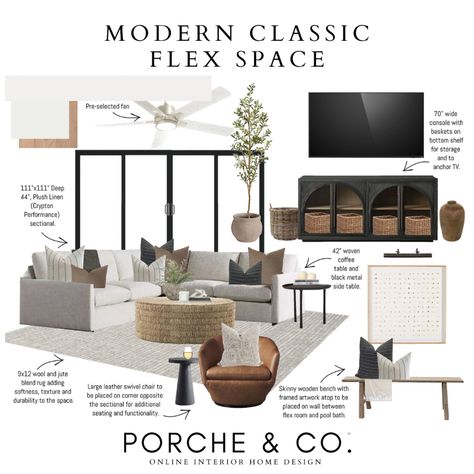 Basement Bonus Room, Interior Design Neutral, Living Room Neutral, Room Mood Board, Room Neutral, Flex Space, Hm Home, Neutral Furniture, Estilo Shabby Chic