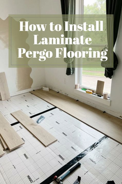 If you have been thinking about upgrading your flooring in your home I am here to say that YOU CAN DO IT. I have spent the last week installing Pergo Laminate wood flooring and it looks incredible. Let’s walk through what I picked, step by step installation, and tips & tricks I learned along the way. But first, let me explain why we were looking to upgrade. Install Laminate Flooring, Minimal Bedroom Design, Pergo Laminate, Laminate Wood Flooring, Installing Laminate Flooring, Bedroom Decor On A Budget, Pergo Flooring, Minimal Living Room, Minimal Interior