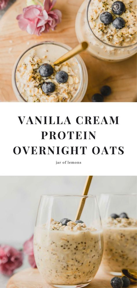 Overnight Oats Chia Seeds Almond Milk, Vanilla Overnight Oats With Chia Seeds, Overnight Oats With Vanilla Protein Powder, Overnight Oats Vanilla Protein Powder, Overnight Oats Almond Milk No Yogurt, Protein Overnight Oats With Chia Seeds, High Protein Overnight Oats Dairy Free, Protein Overnight Oats Vegan, No Chia Seed Overnight Oats